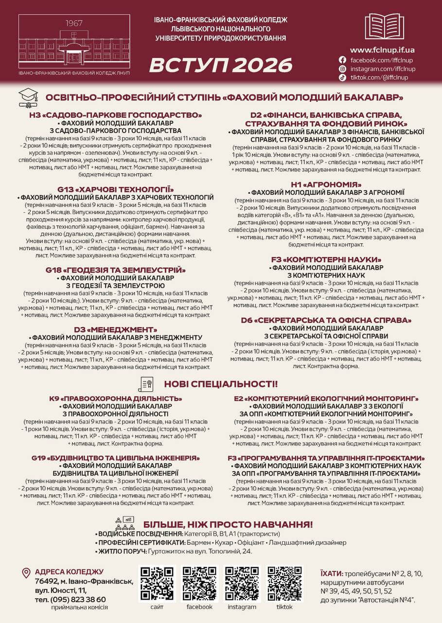 Вступ 2026